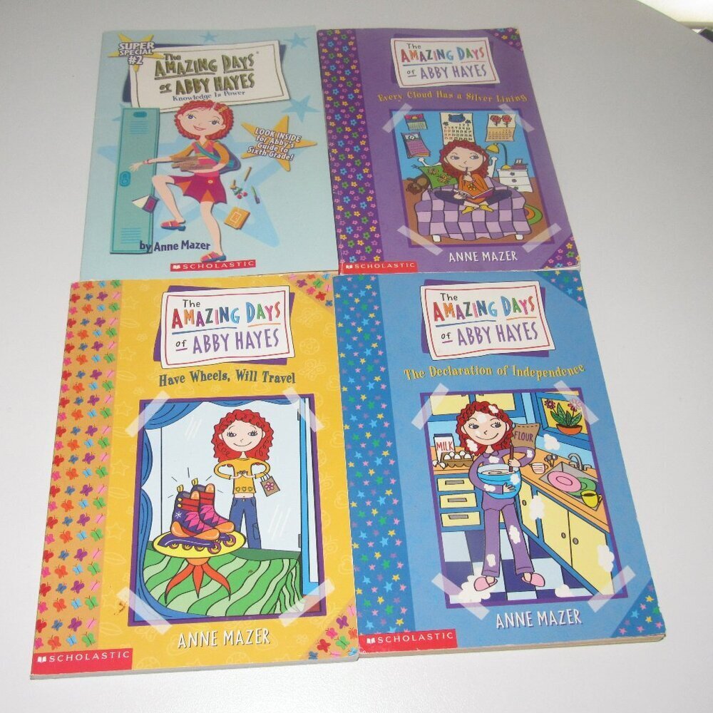 Anne Mazer THE AMAZING DAYS OF ABBY HAYES ~4 books~Declaration of Independence+